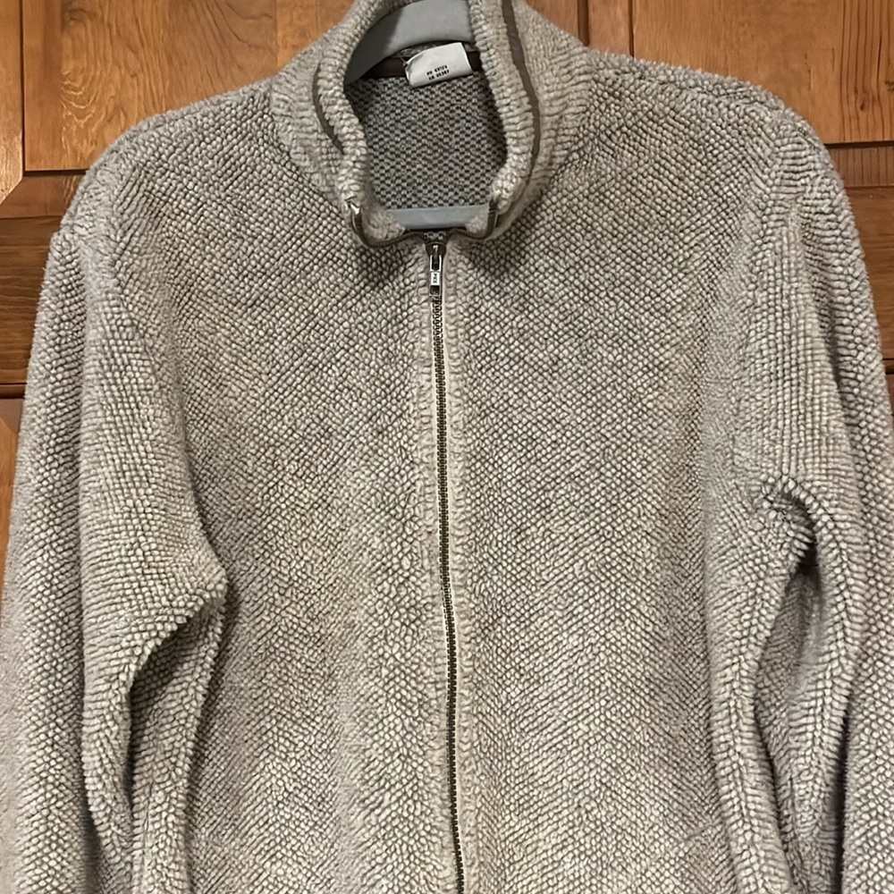 Vintage Columbia Jacket men's small zip front and soft fuzzy texture